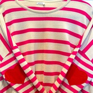 Mersea cotton oversized sweater with super cute details. Great summer sweater.